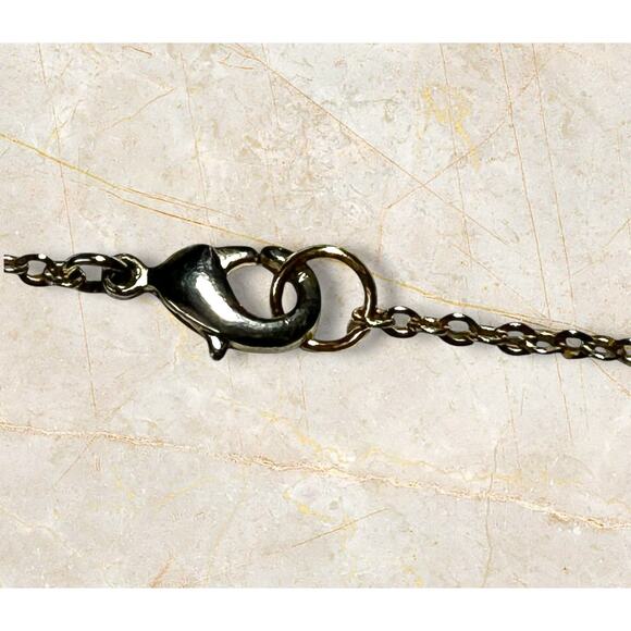 Rose Goldtone Elephant Pendant Necklace 28"  Bling Rhinestones Stars Boho Hippie - Picture 10 of 10